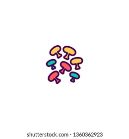 Mushroom icon design. Gastronomy icon vector illustration