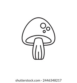 Mushroom icon design, isolated on white background, vector illustration