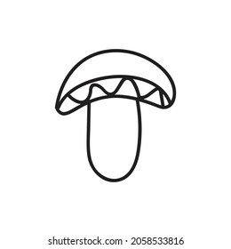 Pilzsymbol-Doodle, Vektorgrafik