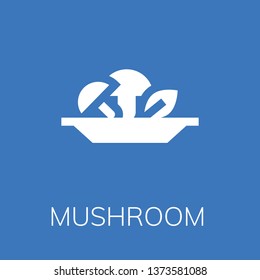  Mushroom icon. Editable  Mushroom icon for web or mobile.