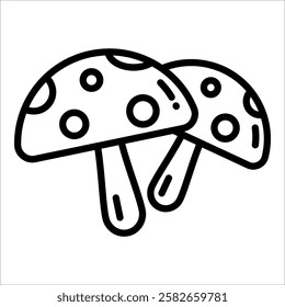 Mushroom Icon Element For Design