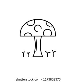 mushroom icon. Element of Pakistan culture for mobile concept and web apps illustration. Thin line icon for website design and development, app development