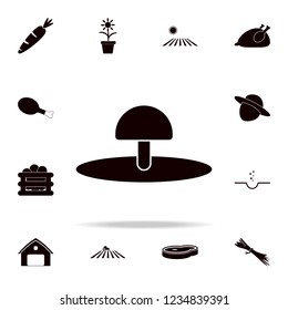 mushroom icon. Farm icons universal set for web and mobile