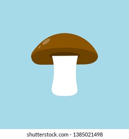 Mushroom icon, flat design. Vector.