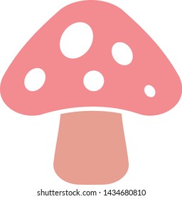 Mushroom icon. Flat illustration colored vector icons of Vegetables for web