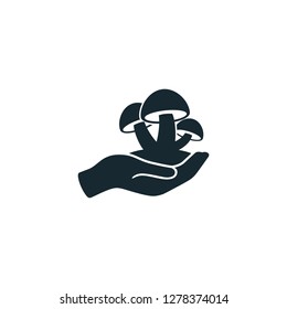 Mushroom Icon Food symbol Logo Template