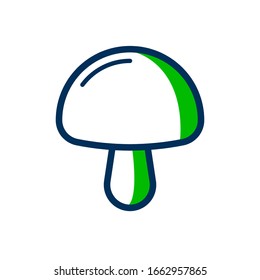 mushroom icon fruit and vegetable