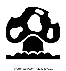 Mushroom icon, fungus icon vector illustration