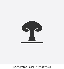 mushroom icon illustration isolated vector sign symbol