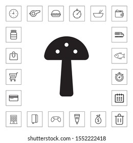 Mushroom icon illustration isolated vector sign symbol