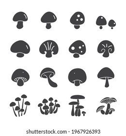 Mushroom icon illustration isolated vector