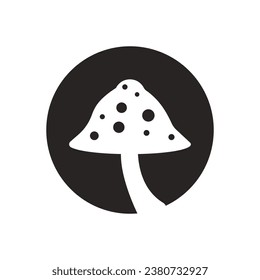 Mushroom icon illustration isolated vector sign symbol