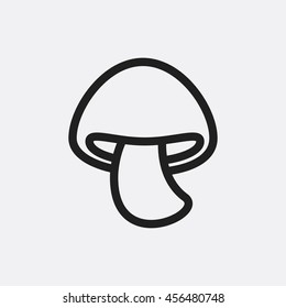 Mushroom icon illustration isolated vector sign symbol