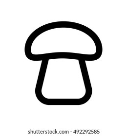 Mushroom icon illustration isolated vector sign symbol. Mushroom line icon for web, mobile and infographics.