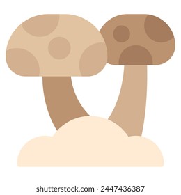 Mushroom Icon Illustration, for web, app, infographic, etc