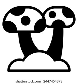 Mushroom Icon Illustration, for web, app, infographic, etc