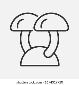 mushroom icon isolated on background