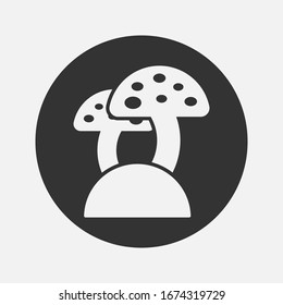 icono de hongo aislado en segundo plano