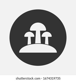 mushroom icon isolated on background