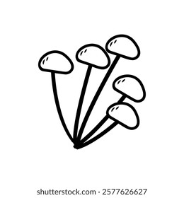 Mushroom icon isolated on white background