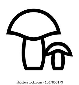 mushroom icon isolated sign symbol vector illustration - high quality black style vector icons
