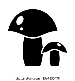 mushroom icon isolated sign symbol vector illustration - high quality black style vector icons
