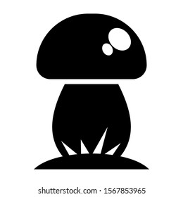 mushroom icon isolated sign symbol vector illustration - high quality black style vector icons
