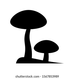 mushroom icon isolated sign symbol vector illustration - high quality black style vector icons
