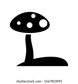 mushroom icon isolated sign symbol vector illustration - high quality black style vector icons
