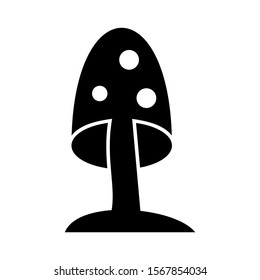 mushroom icon isolated sign symbol vector illustration - high quality black style vector icons
