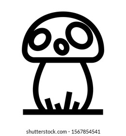 mushroom icon isolated sign symbol vector illustration - high quality black style vector icons
