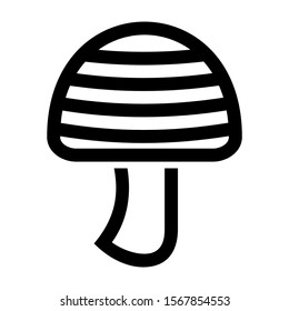 mushroom icon isolated sign symbol vector illustration - high quality black style vector icons
