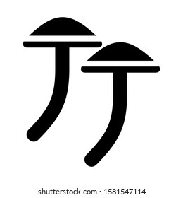 mushroom icon isolated sign symbol vector illustration - high quality black style vector icons

