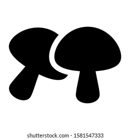 mushroom icon isolated sign symbol vector illustration - high quality black style vector icons

