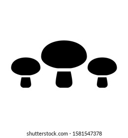 mushroom icon isolated sign symbol vector illustration - high quality black style vector icons

