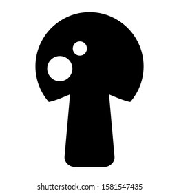 mushroom icon isolated sign symbol vector illustration - high quality black style vector icons

