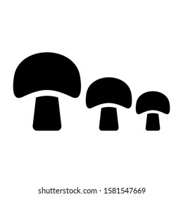 mushroom icon isolated sign symbol vector illustration - high quality black style vector icons

