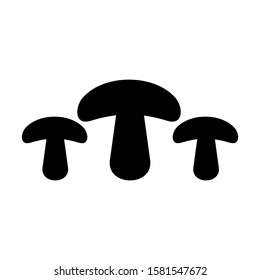 mushroom icon isolated sign symbol vector illustration - high quality black style vector icons

