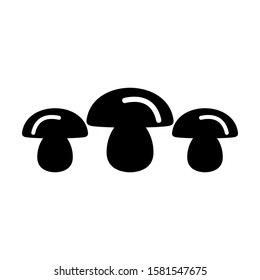 mushroom icon isolated sign symbol vector illustration - high quality black style vector icons

