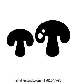 mushroom icon isolated sign symbol vector illustration - high quality black style vector icons

