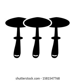 mushroom icon isolated sign symbol vector illustration - high quality black style vector icons


