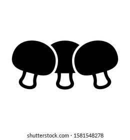 mushroom icon isolated sign symbol vector illustration - high quality black style vector icons

