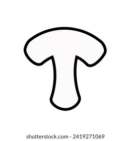 Mushroom icon isolated sign symbol vector illustration.