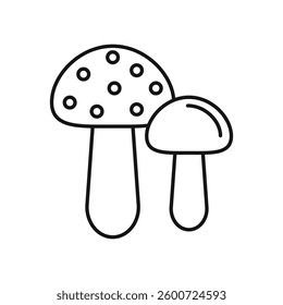 Mushroom icon isolated. simple vector icon on white background