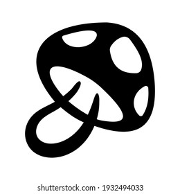 Mushroom icon, isolated vector illustration. High quality black style vector icon.