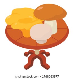 Mushroom icon. Isometric illustration of mushroom vector icon for web