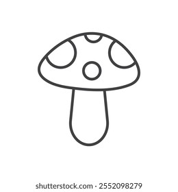 Mushroom icon. line style vector icon.