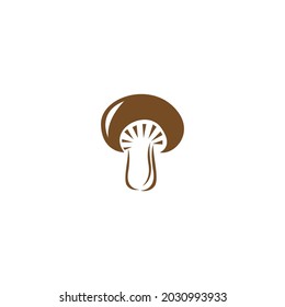 Mushroom icon logo design vector template