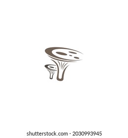 Plantilla vectorial de diseño de logotipo de icono hongos
