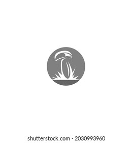 Mushroom icon logo design vector template
